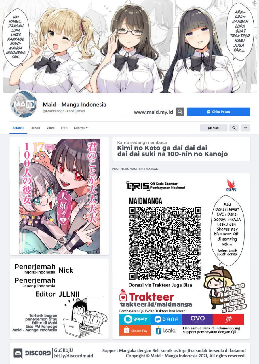 Manga Kimi no Koto ga Dai Dai Dai Dai Daisuki na 100-ri no Kanojo Chapter 130 gambar nomor 2