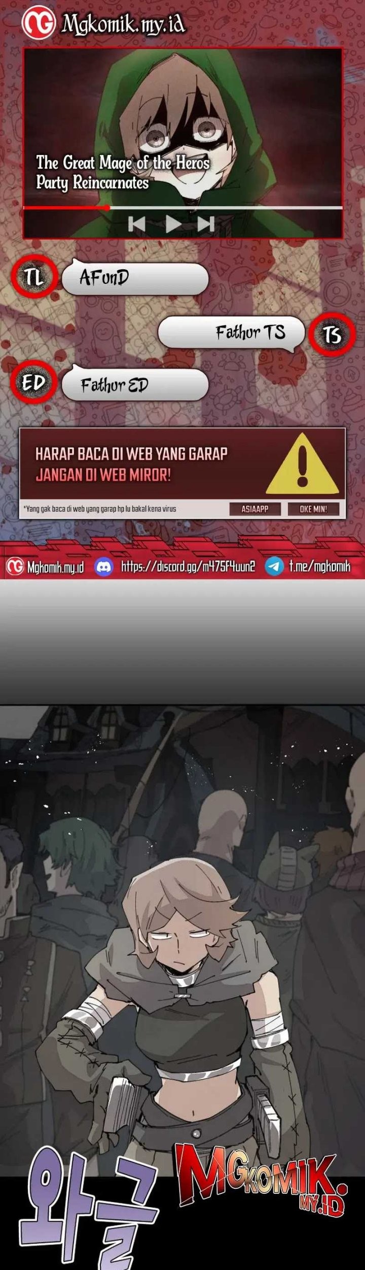 Komik The Rebirth of the Hero’s Party’s Archmage Chapter 72 gambar nomor 1