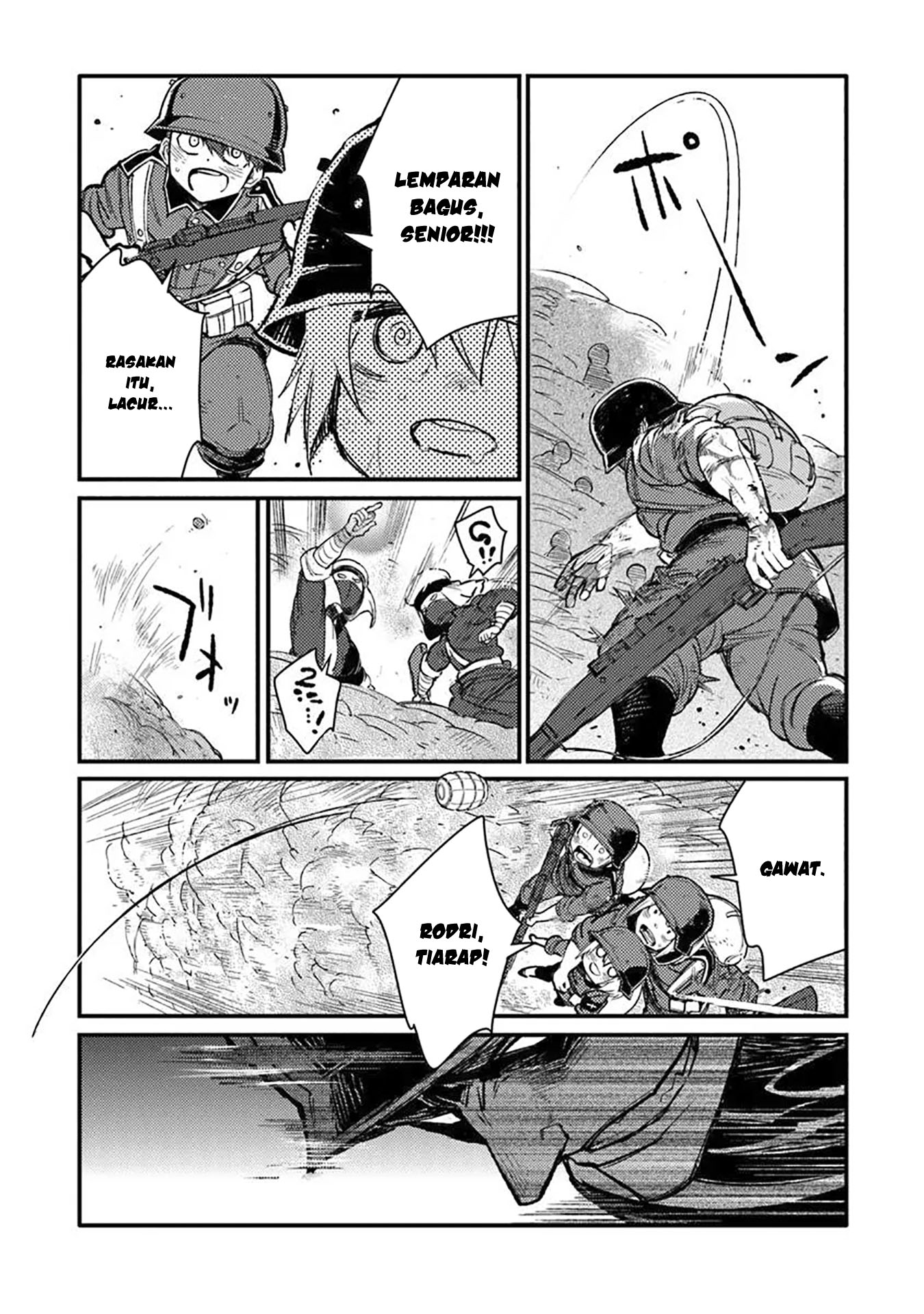 TS Eiseihei-san no Senjou Nikki Chapter 15 Gambar 16