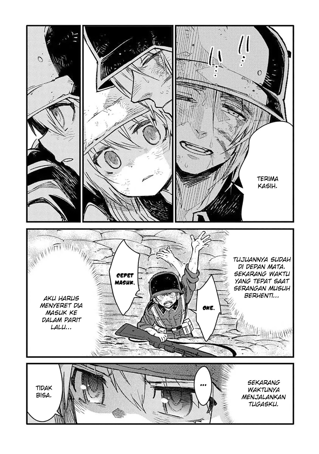 TS Eiseihei-san no Senjou Nikki Chapter 15 Gambar 26