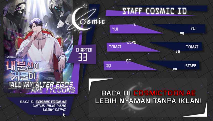 Komik All My Alter Egos Are Tycoons Chapter 33 gambar nomor 1