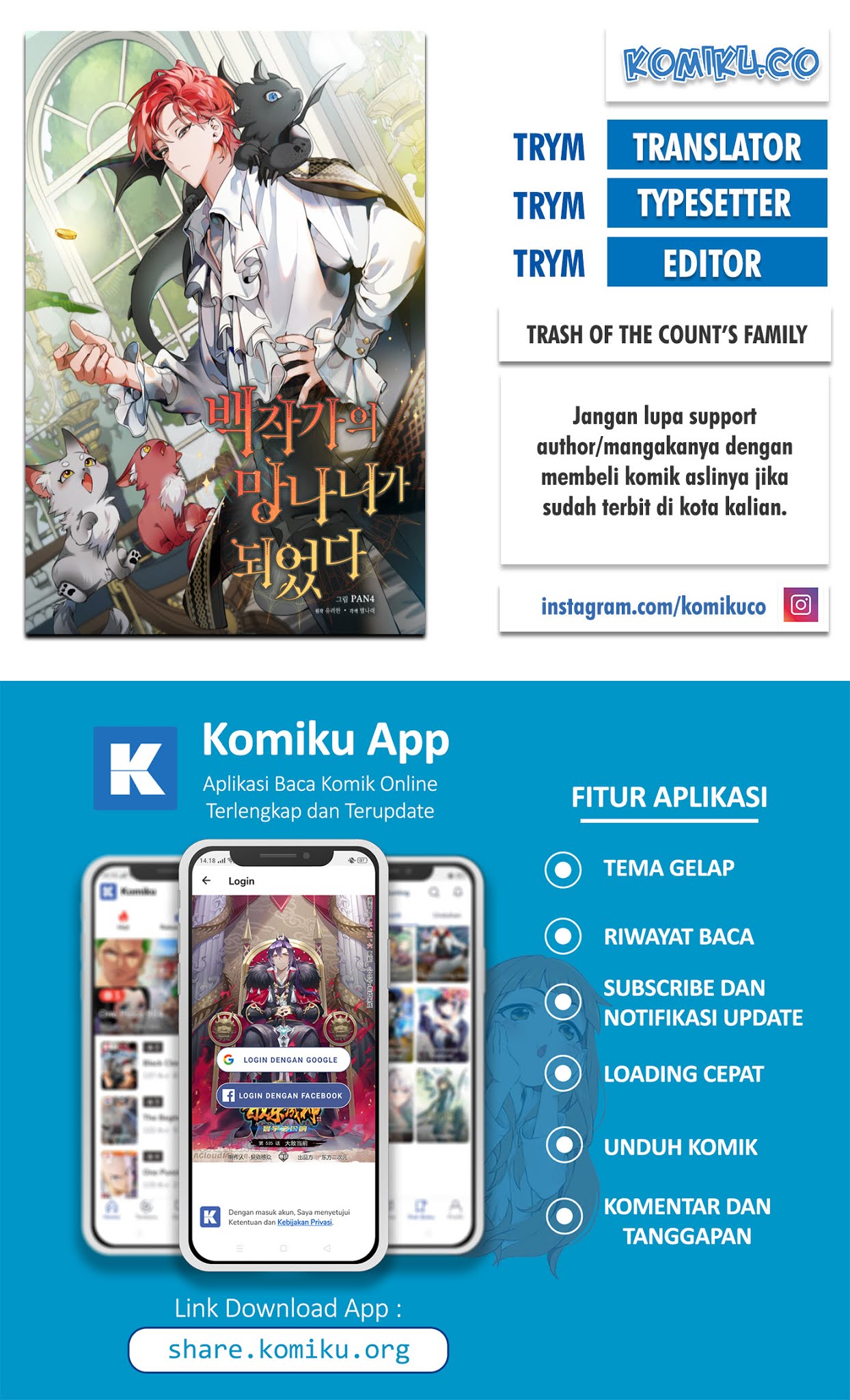 Komik Trash of the Count’s Family Chapter 24 gambar nomor 1