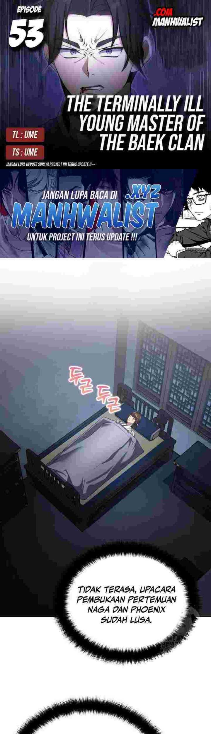 Komik The Terminally Ill Young Master of the Baek Clan Chapter 53 gambar nomor 1