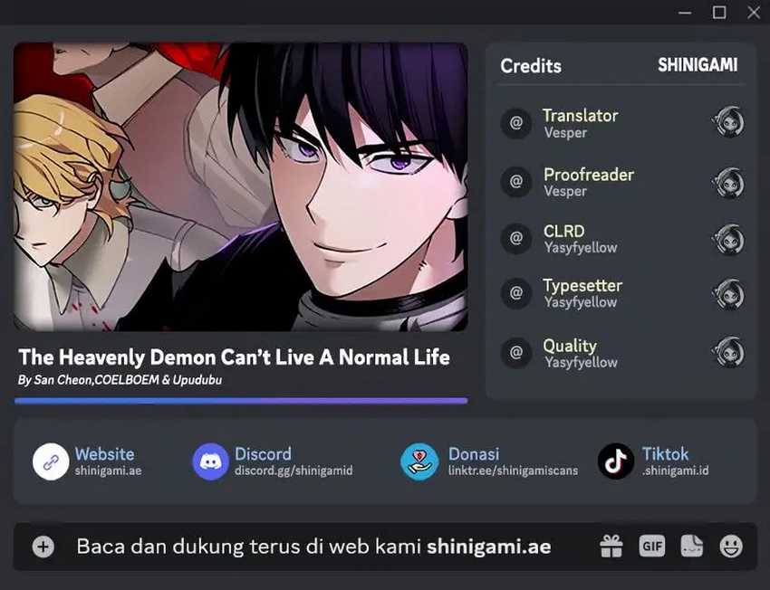 Komik The Heavenly Demon Can’t Live a Normal Life Chapter 150 gambar nomor 1