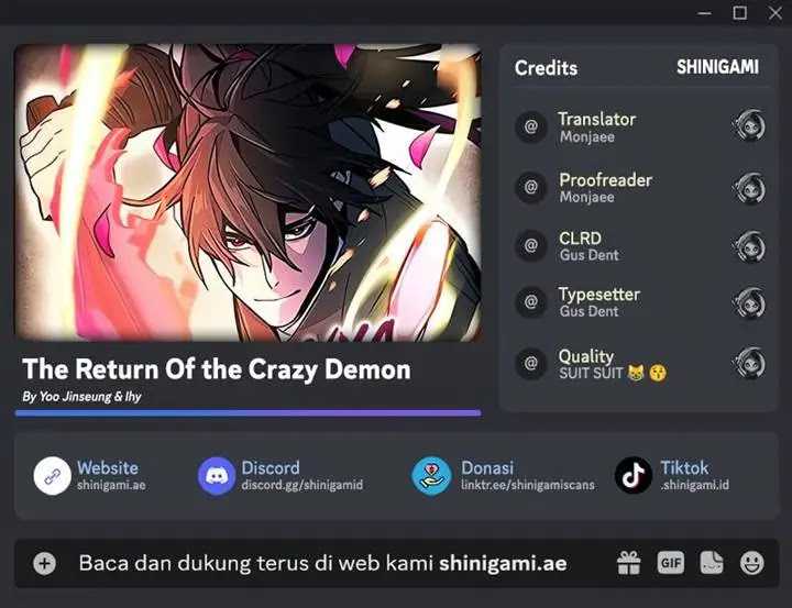Komik Return of the Mad Demon Chapter 150 gambar nomor 1