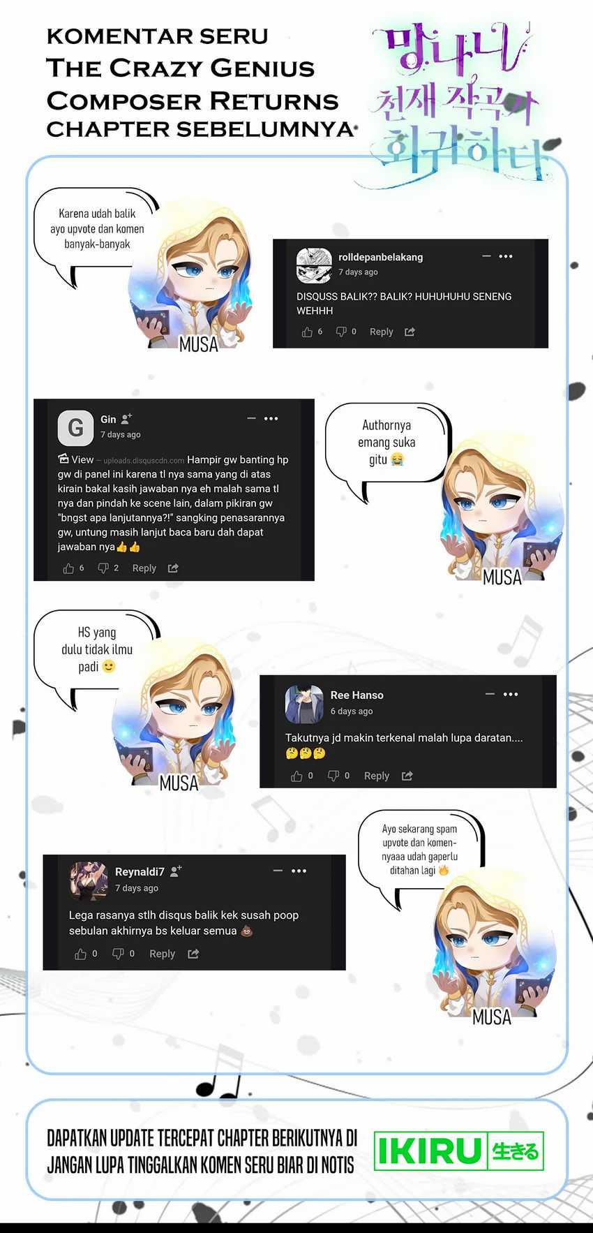 The Crazy Genius Composer Returns Chapter 62 Gambar 78