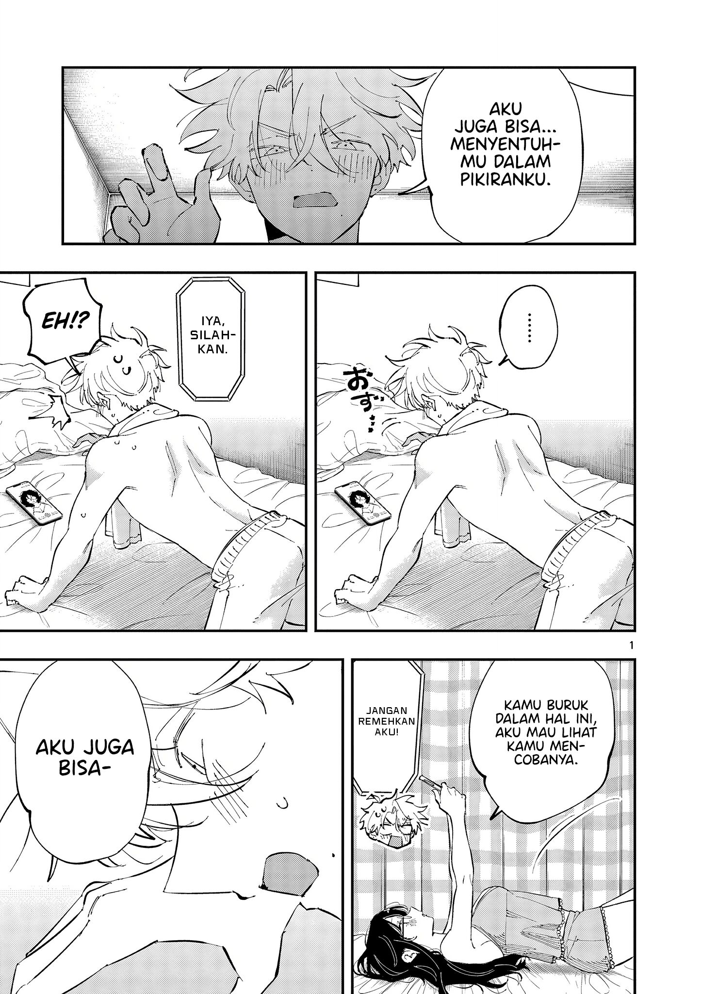 Komik Tonari no Seki no Yatsu ga Souiu Me de Mitekuru Chapter 45 gambar nomor 1