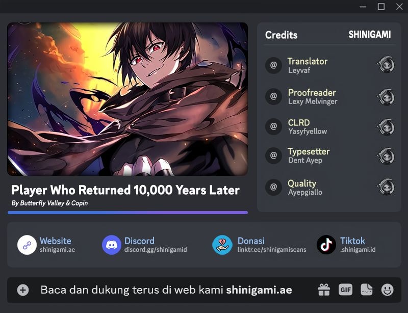 Komik Player Who Returned 10,000 Years Later Chapter 110 gambar nomor 1