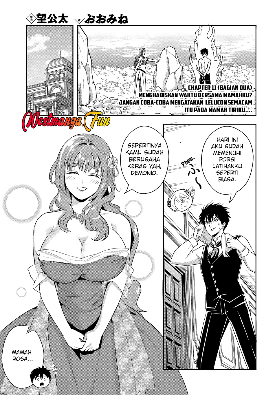 Manga Sono Akuyaku Kizoku, Mama Heroine ga Suki Sugiru ~Shinshi na Doryoku de Saikyou to Nari Fuguu na Oshi Chara Tasukemakuru~ Chapter 11.2 gambar nomor 2