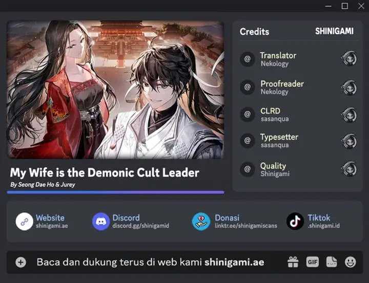 Komik My Wife Is The Demonic Cult Leader Chapter 01 gambar nomor 1
