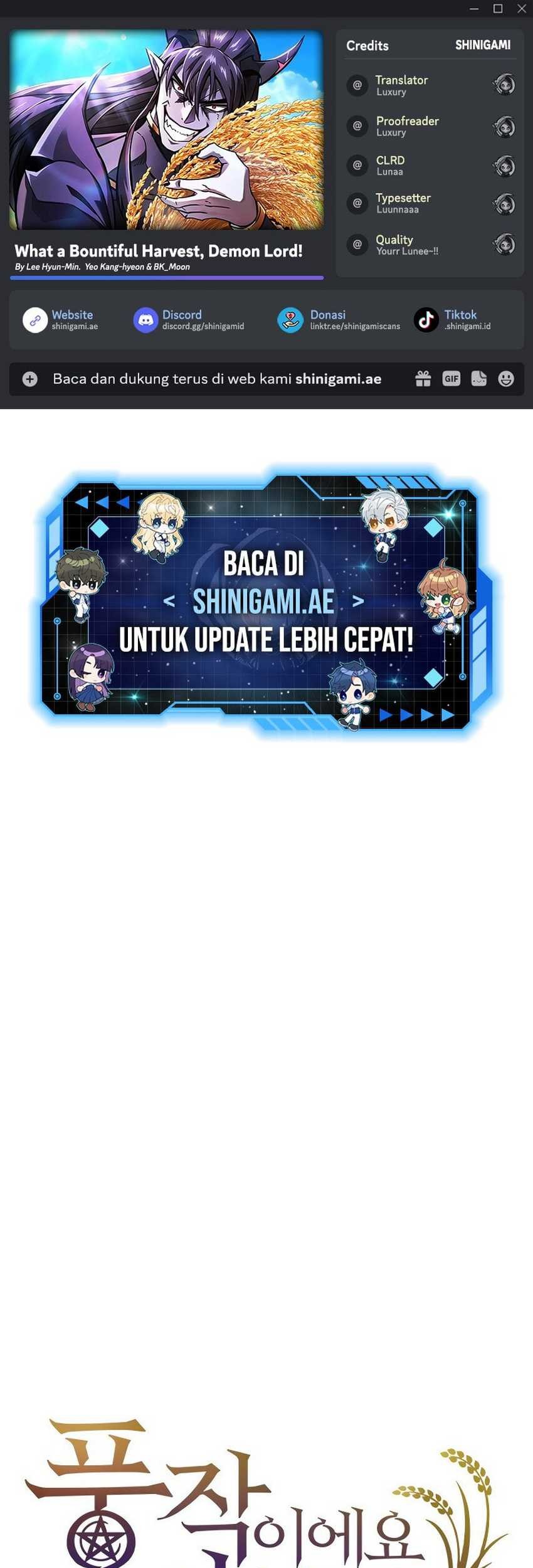 Manhwa What A Bountiful Harvest, Demon Lord! Chapter 02 gambar nomor 2