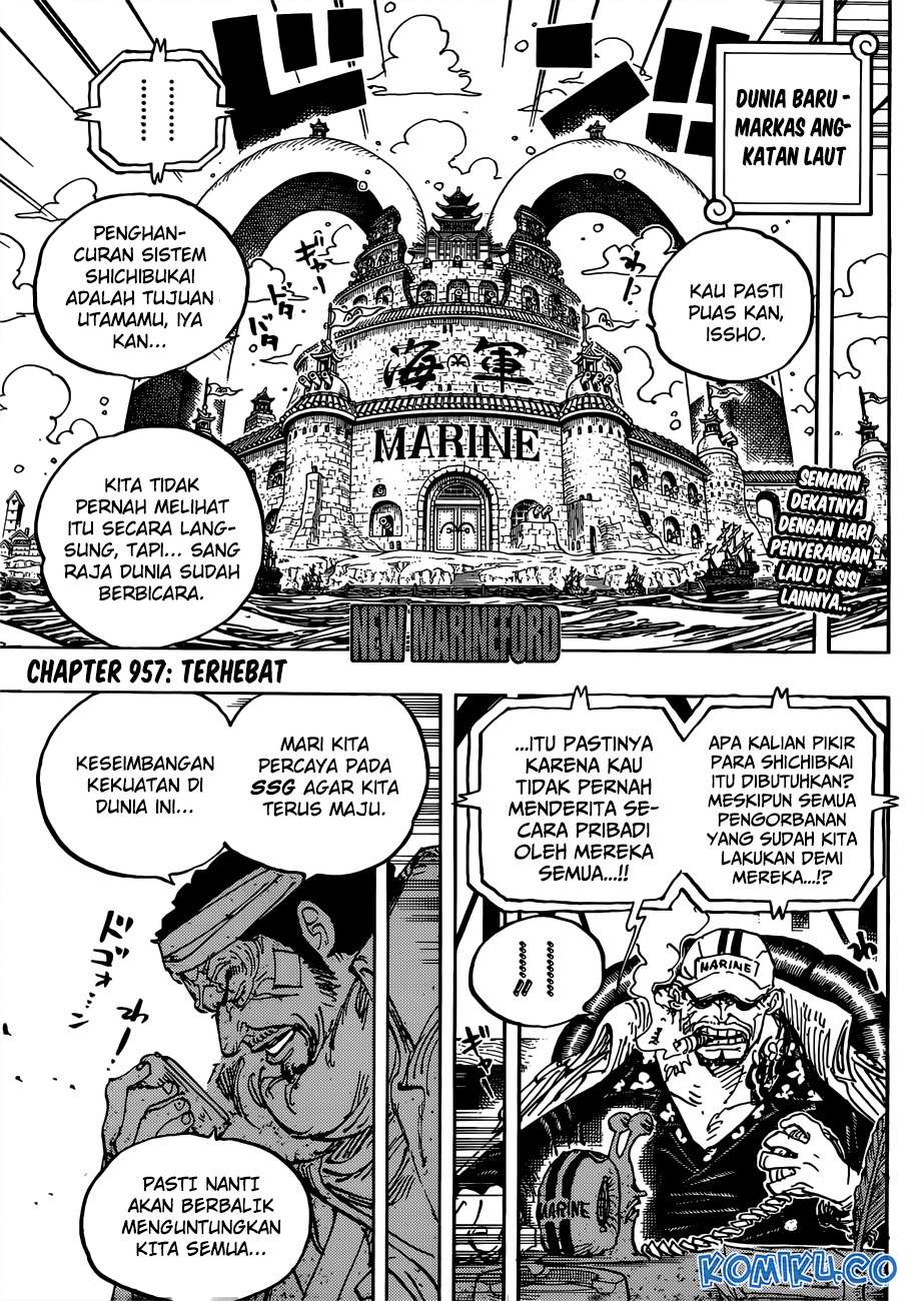 One Piece Chapter 957 Gambar 4