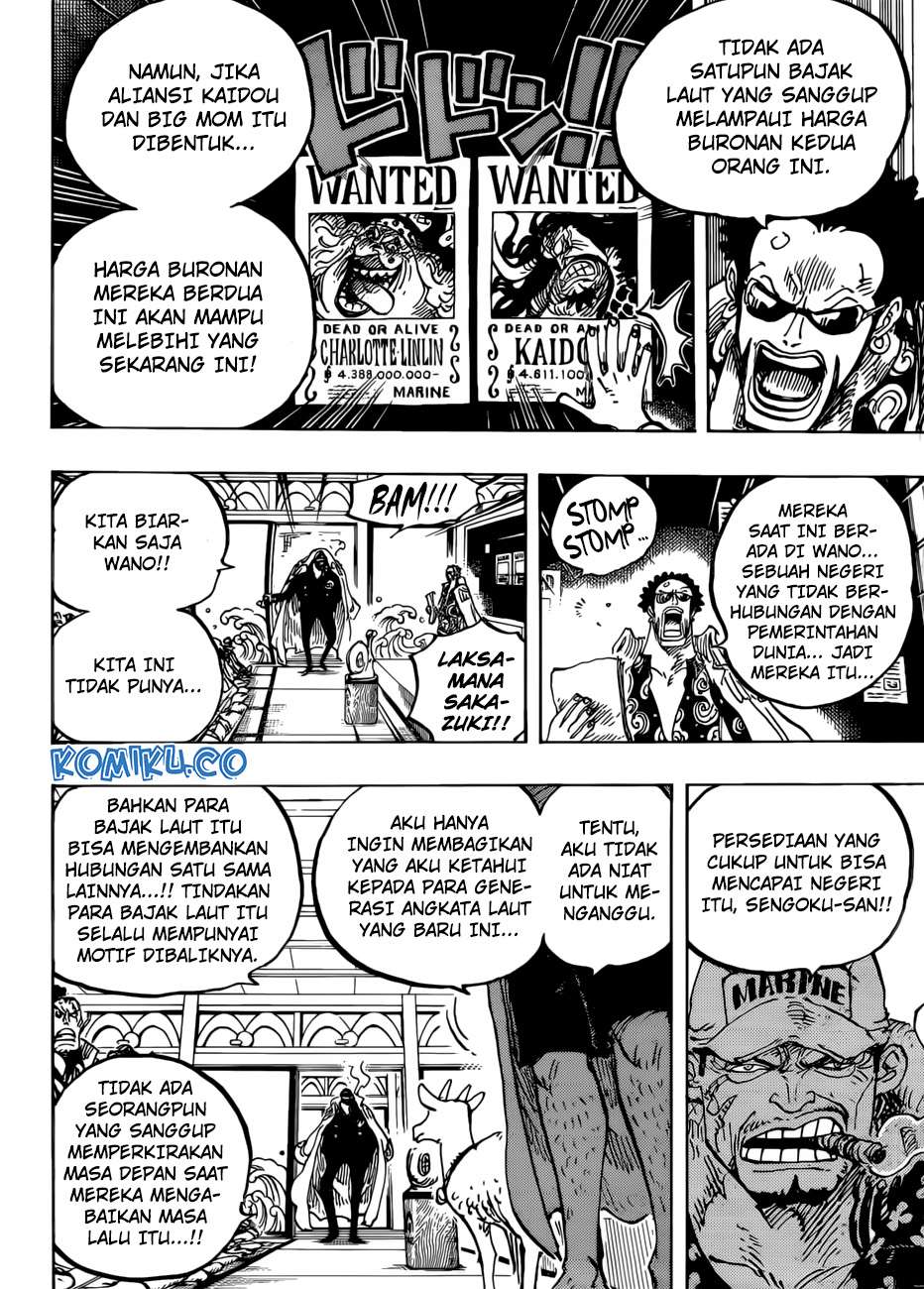 One Piece Chapter 957 Gambar 19