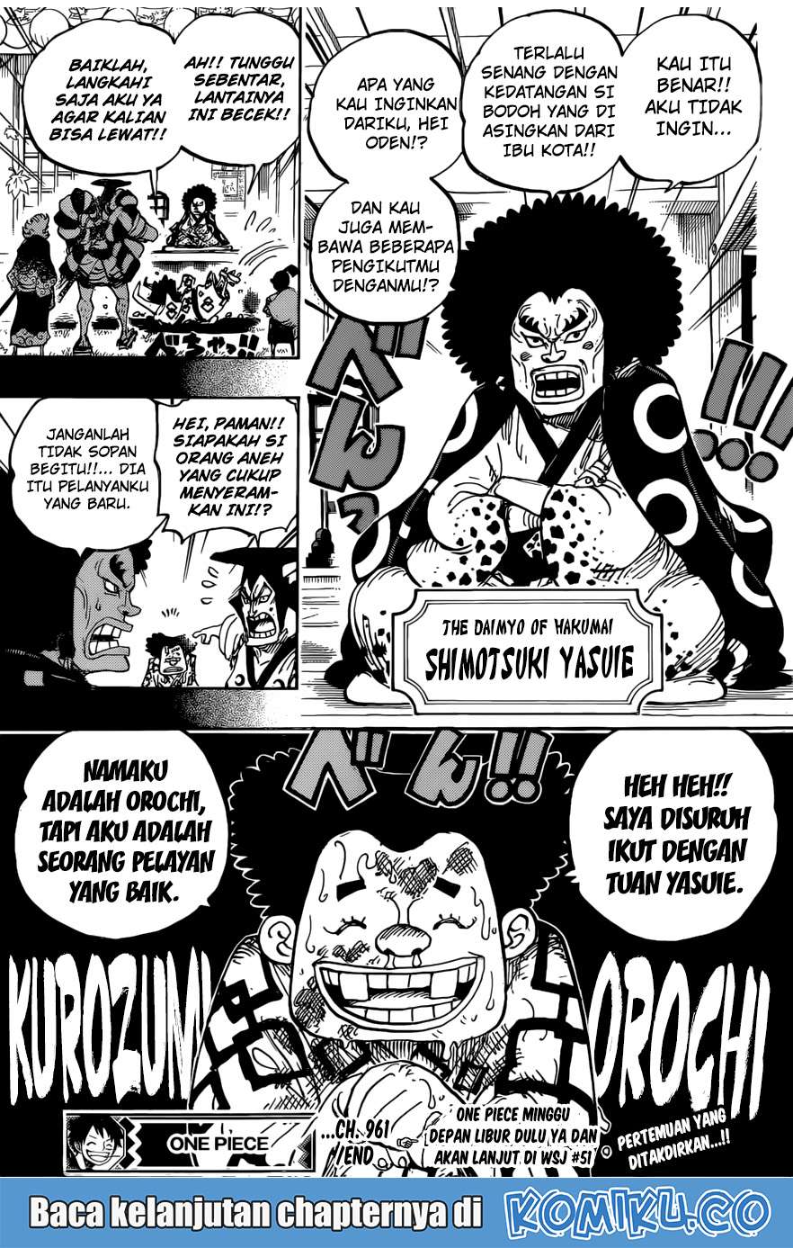 One Piece Chapter 961 Gambar 16