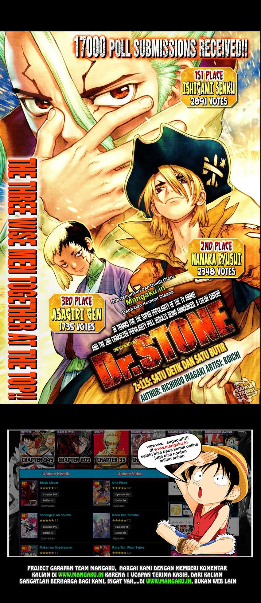 Manga Dr. Stone Chapter 115 gambar nomor 2