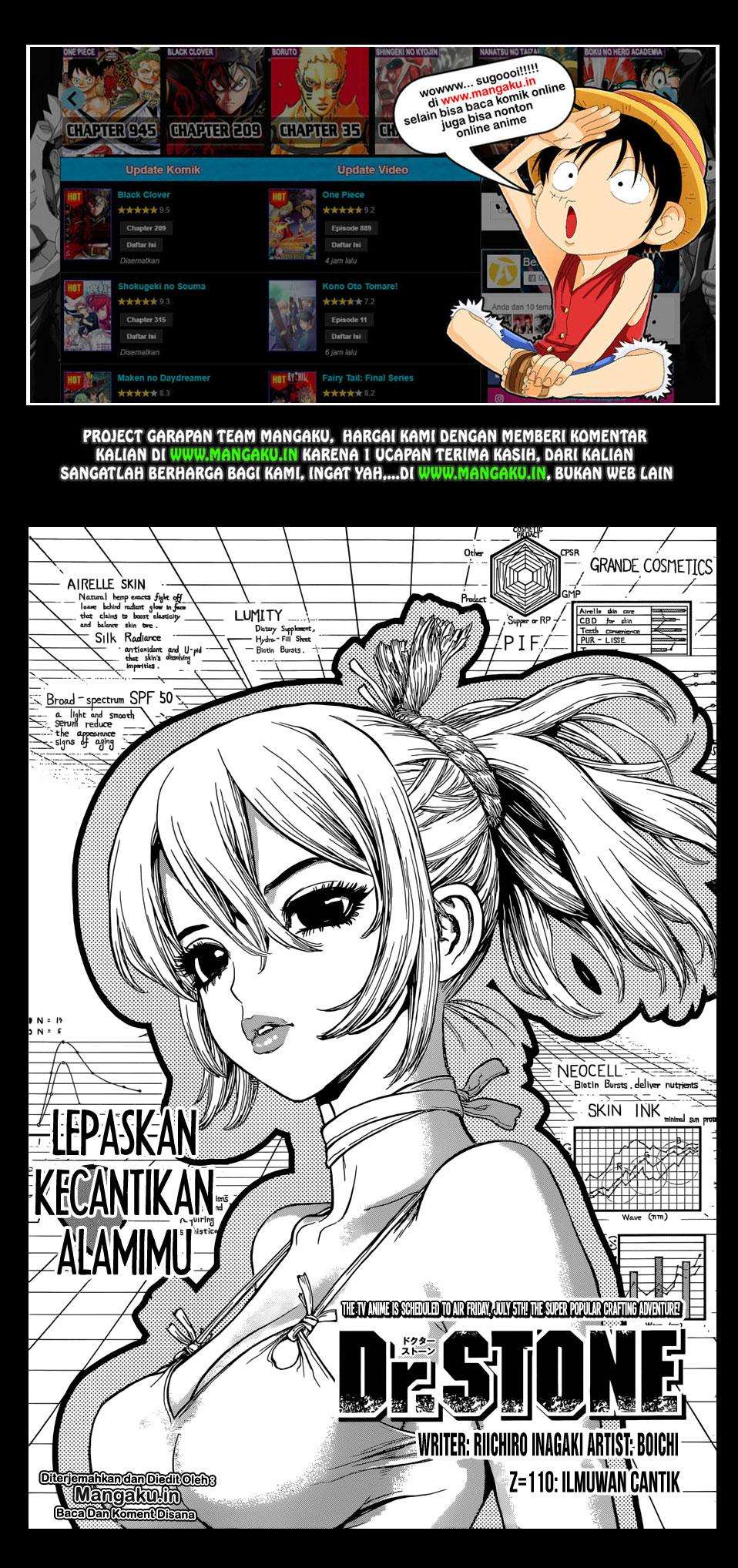 Manga Dr. Stone Chapter 110 gambar nomor 2