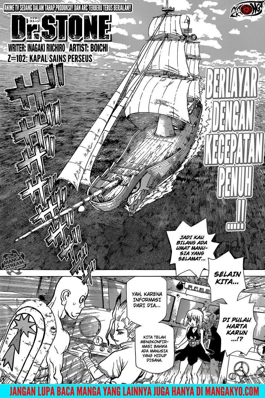 Komik Dr. Stone Chapter 102 gambar nomor 1
