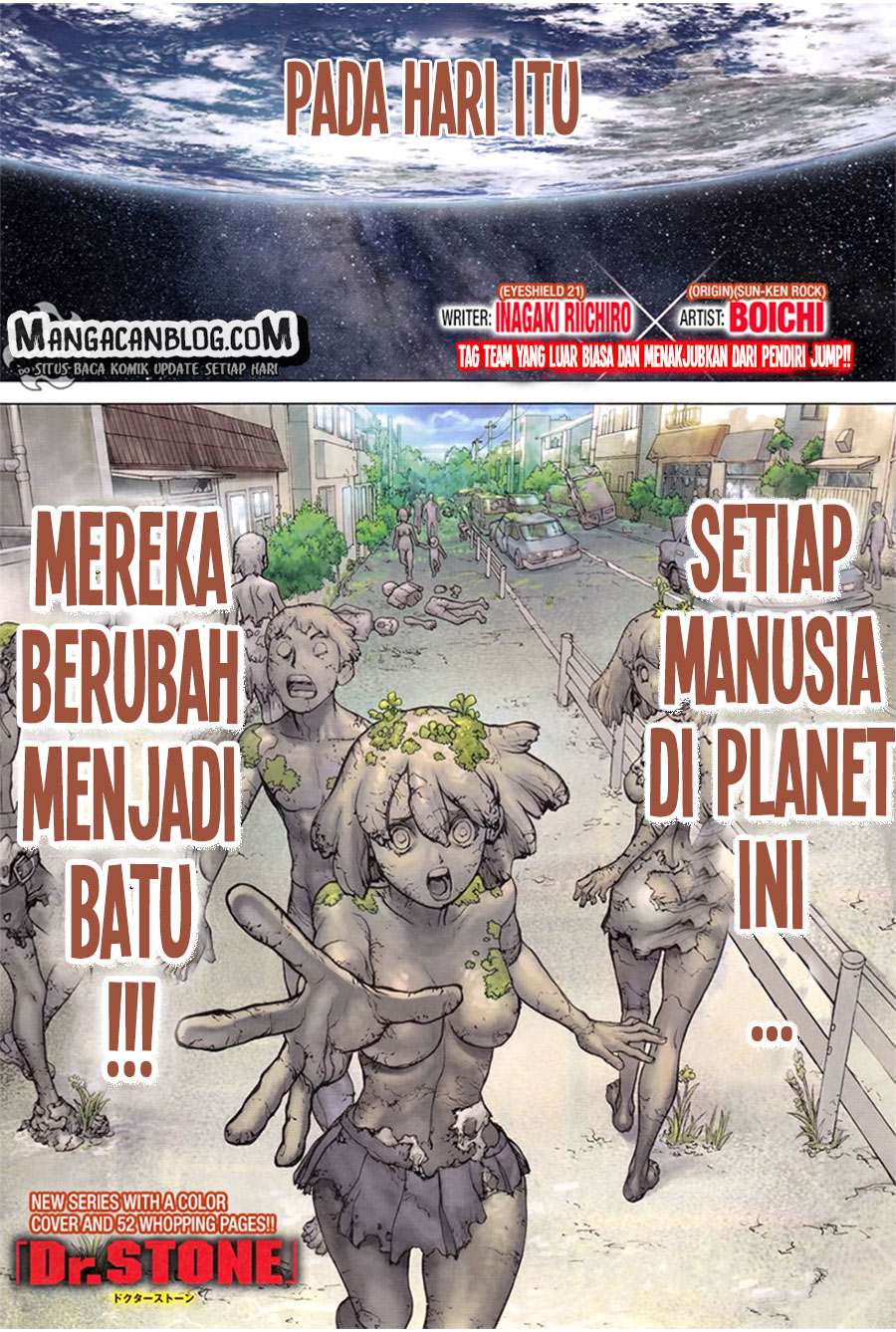 Komik Dr. Stone Chapter 01 gambar nomor 1
