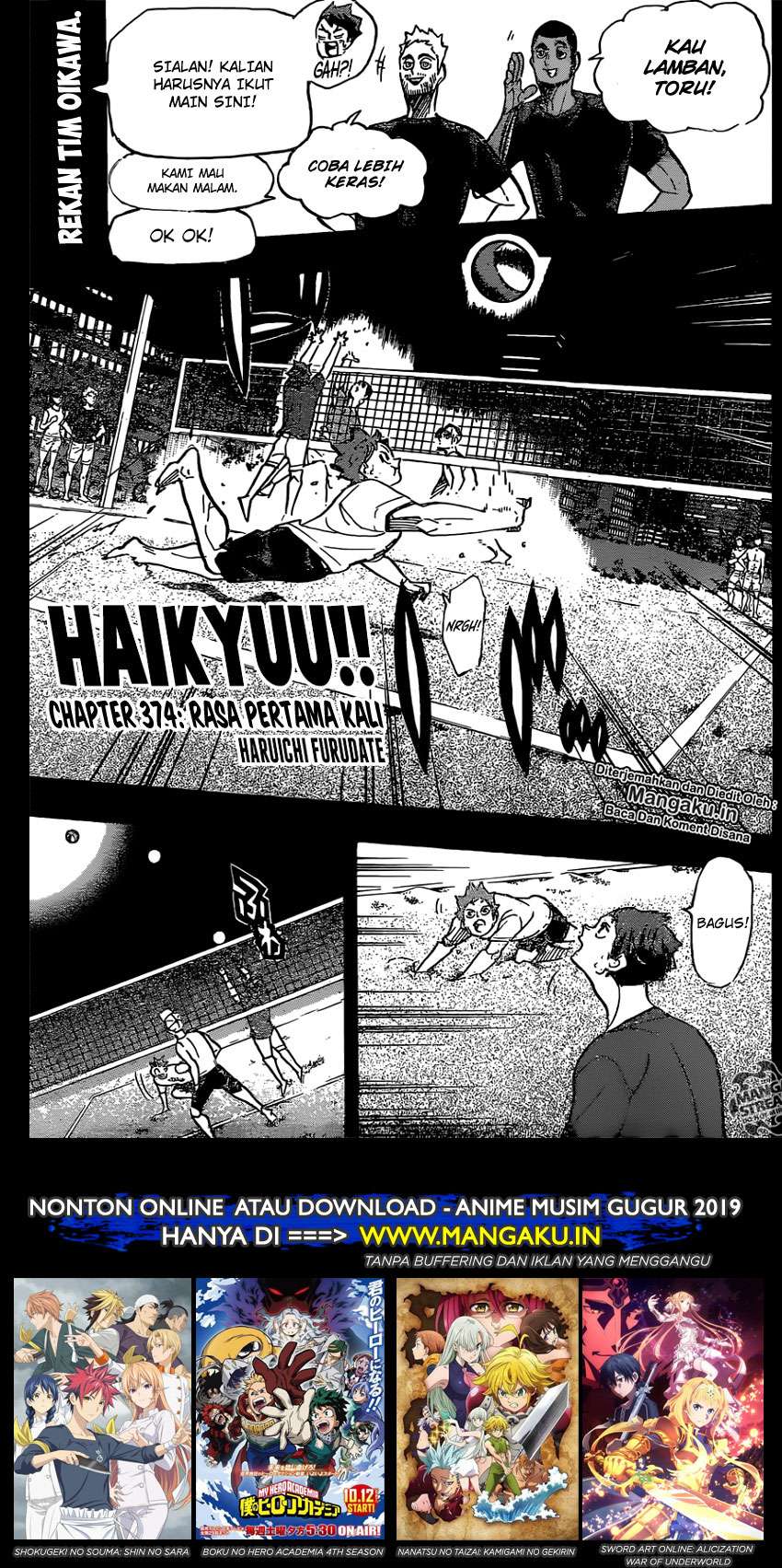 Manga Haikyuu!! Chapter 374 gambar nomor 2