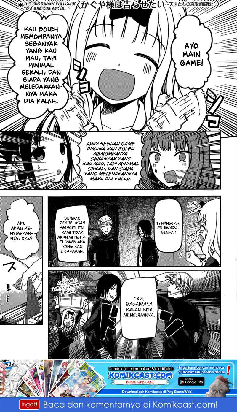 Manga Kaguya-sama wa Kokurasetai – Tensai-tachi no Renai Zunousen Chapter 91 gambar nomor 2