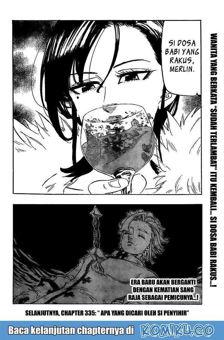 Nanatsu no Taizai Chapter 334 Gambar 19