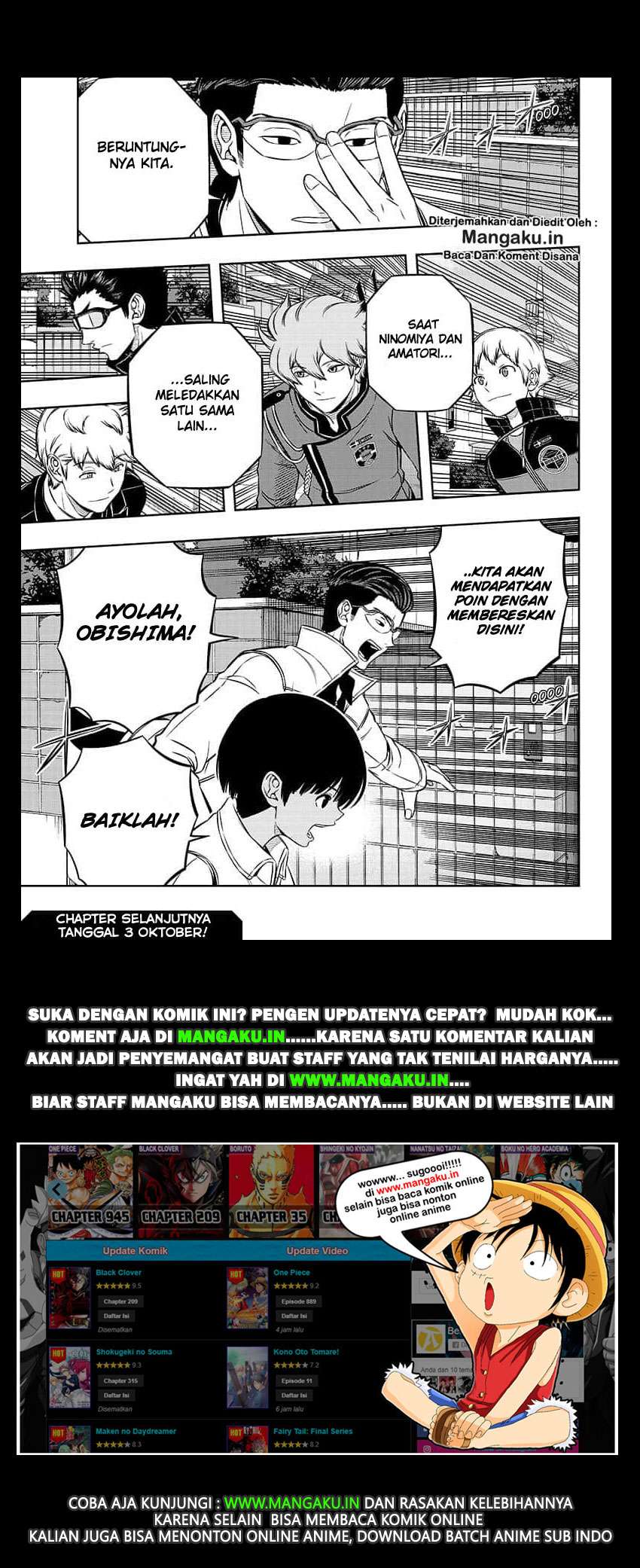 World Trigger Chapter 185 Gambar 18