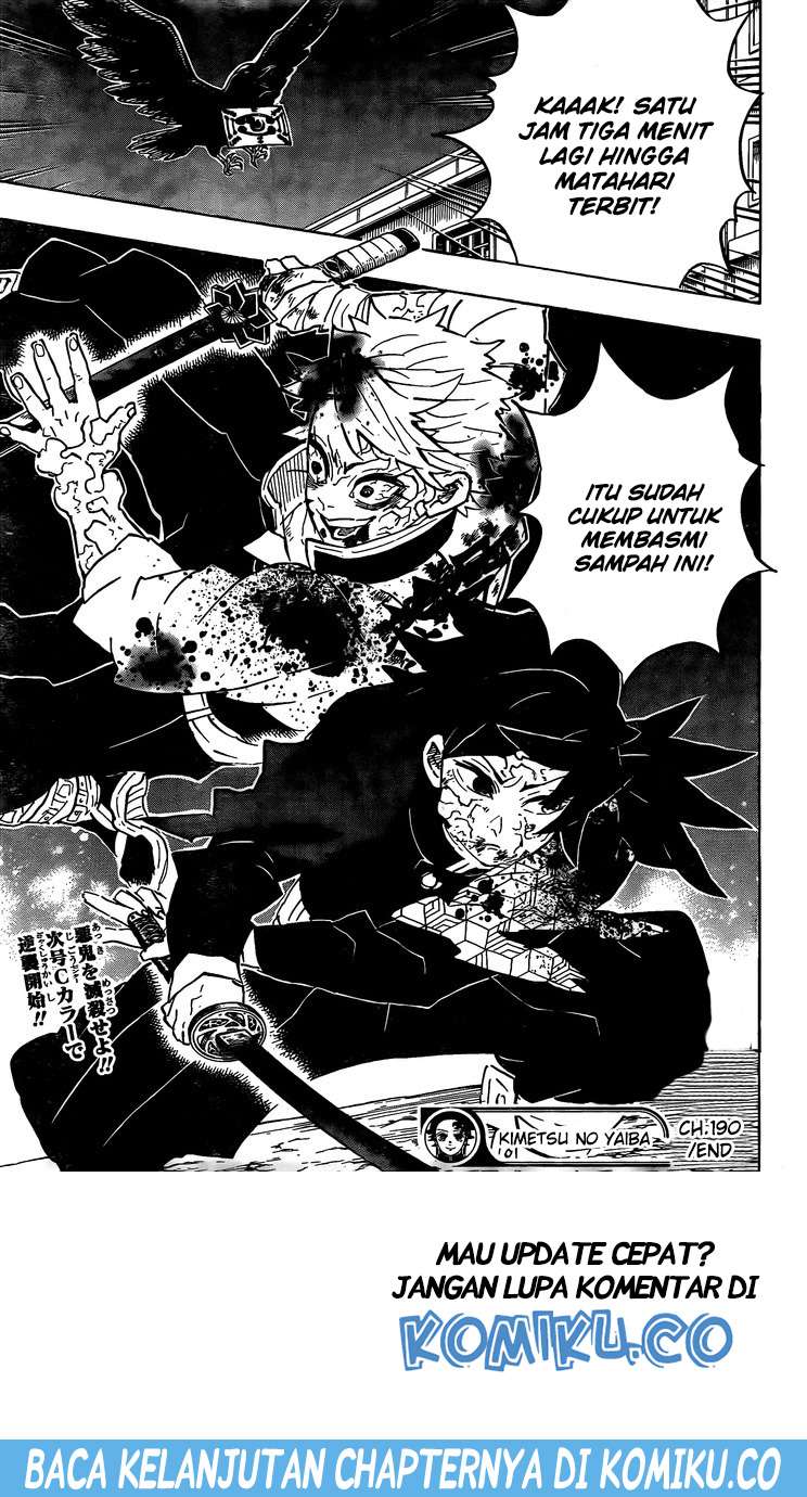 Kimetsu no Yaiba Chapter 190 Gambar 20