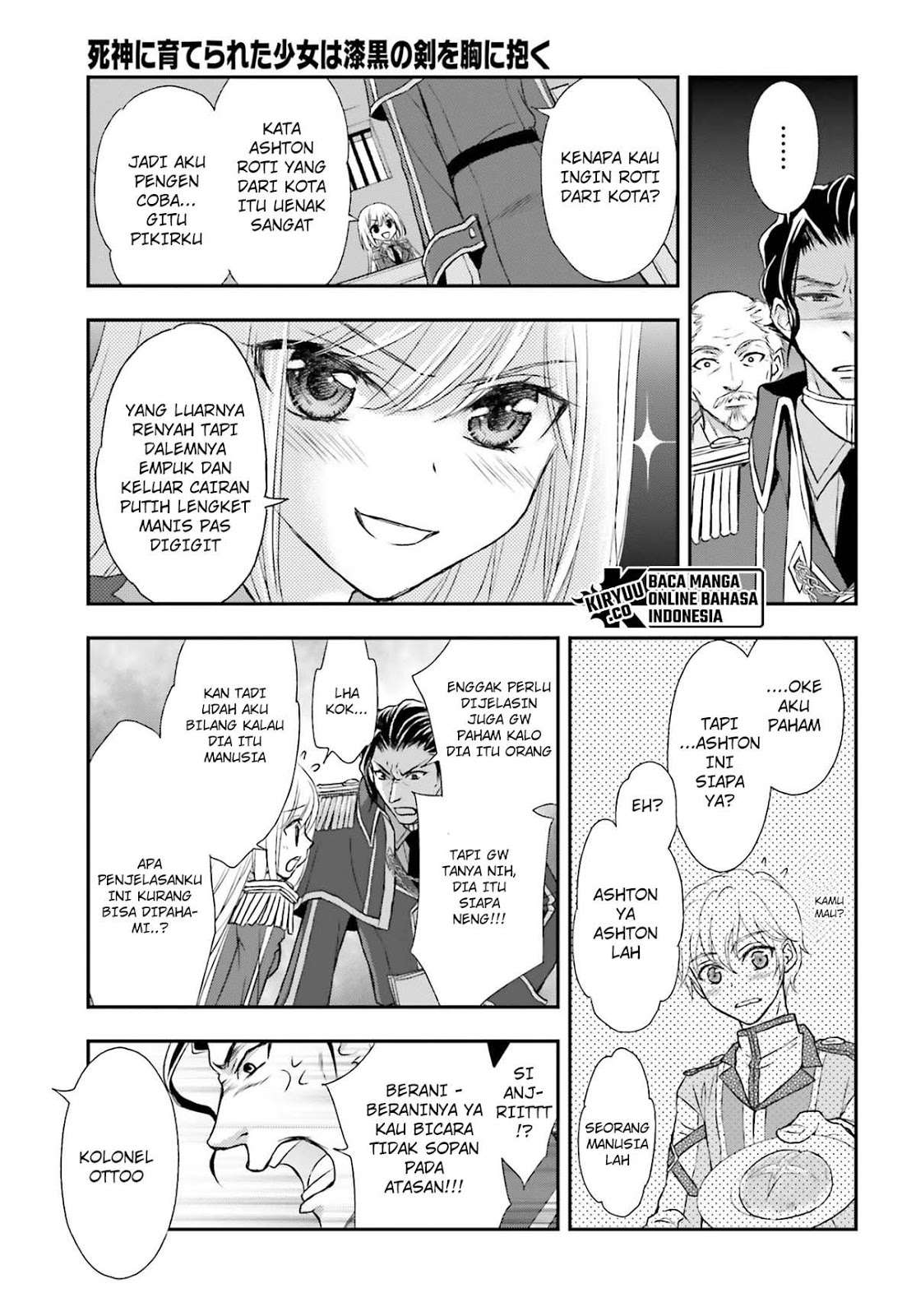 Shinigami ni Sodaterareta Shoujo wa Shikkoku no Tsurugi wo Mune ni Idaku Chapter 03 Gambar 7