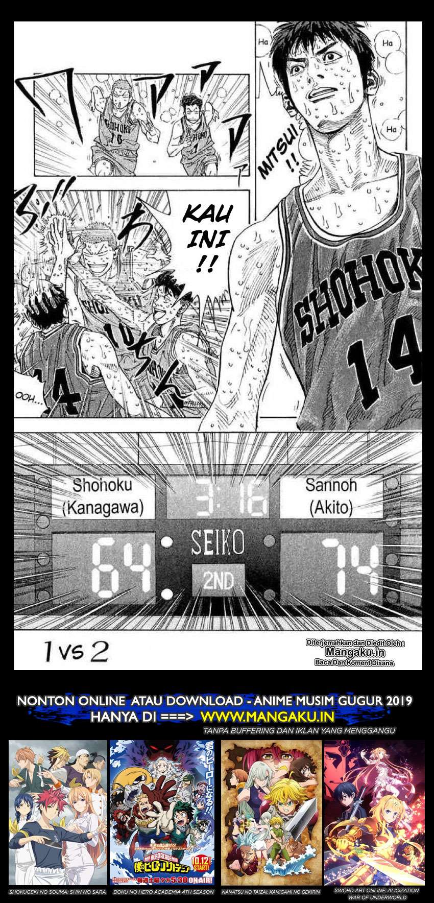 Manga Slam Dunk Chapter 262 gambar nomor 2