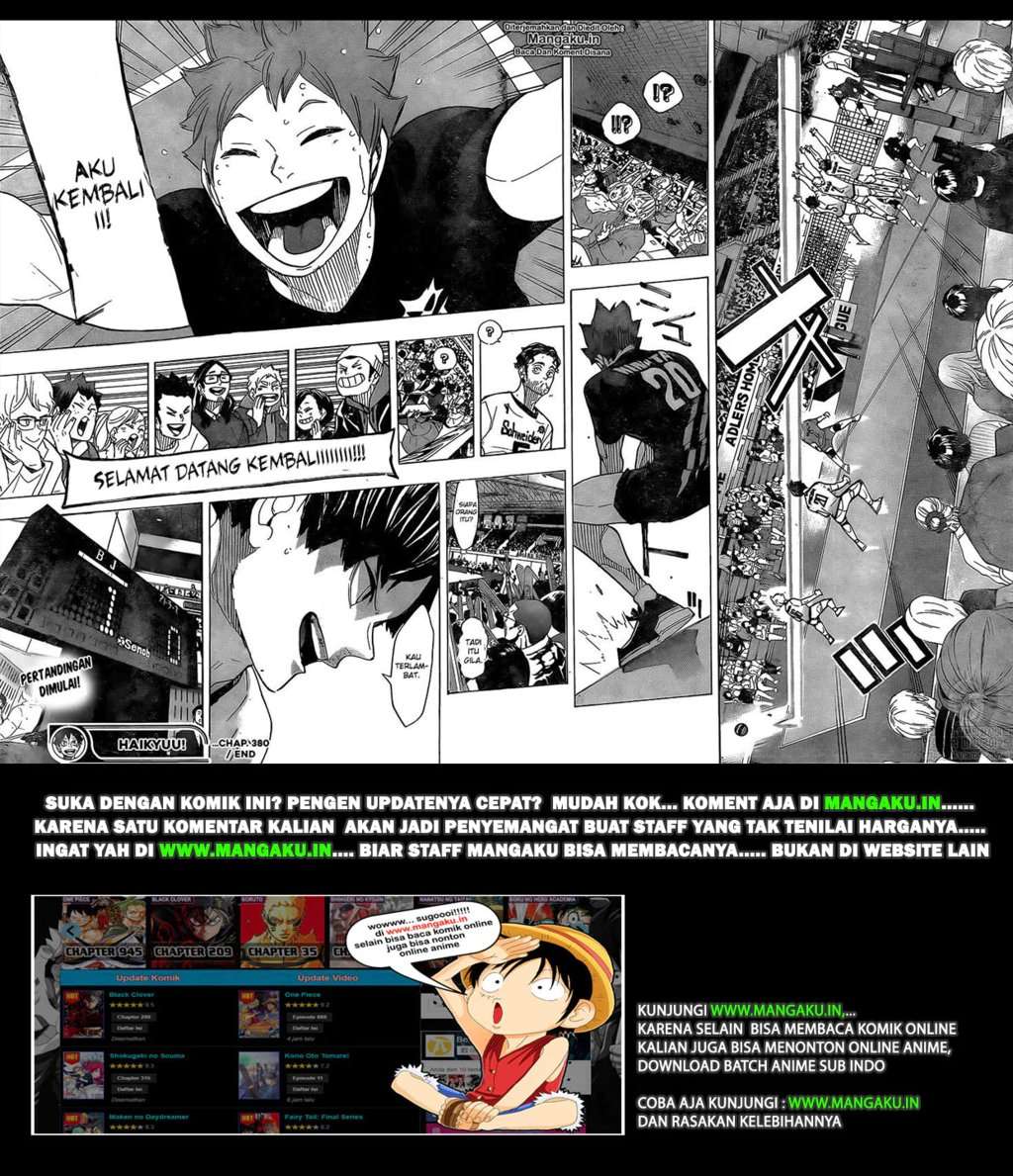 Haikyuu!! Chapter 380 Gambar 14