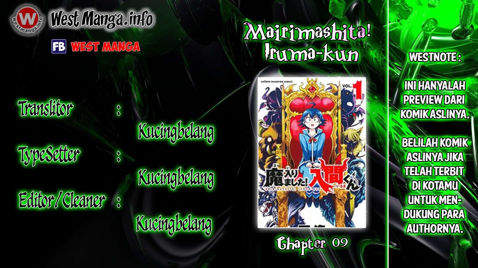 Komik Mairimashita! Iruma-kun Chapter 9 gambar nomor 1