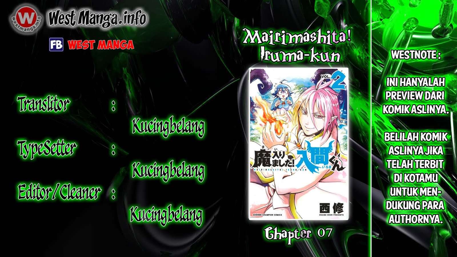 Komik Mairimashita! Iruma-kun Chapter 7 gambar nomor 1