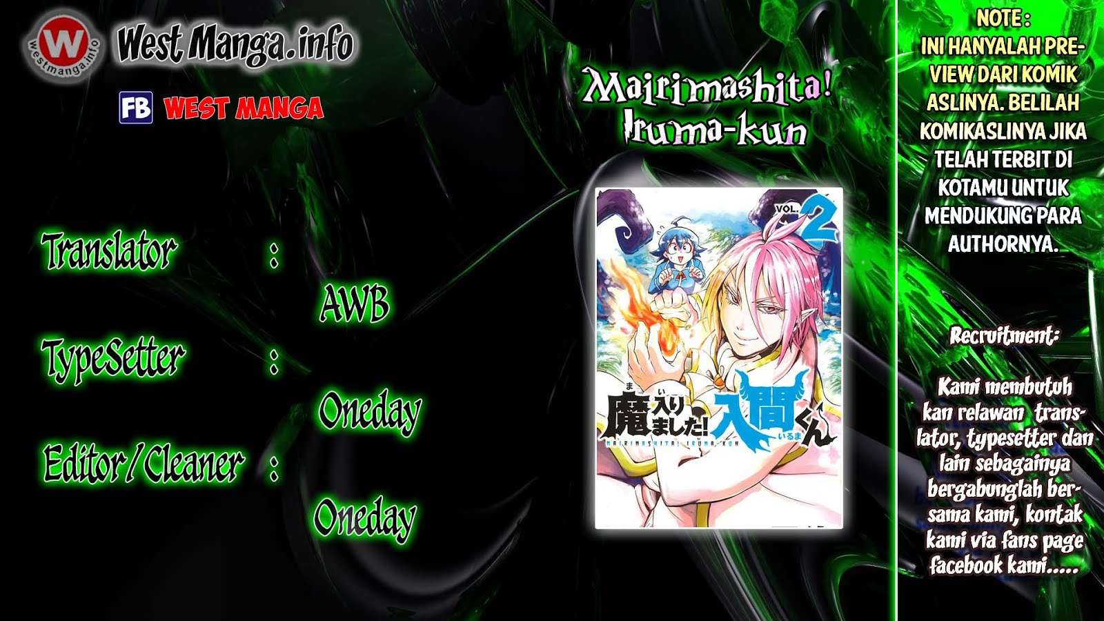 Komik Mairimashita! Iruma-kun Chapter 18 gambar nomor 1