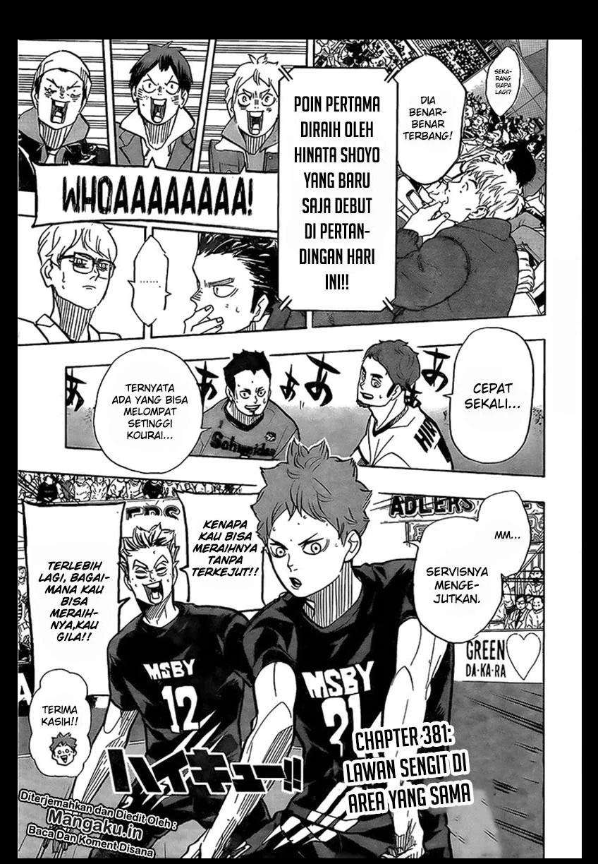 Manga Haikyuu!! Chapter 381 gambar nomor 2