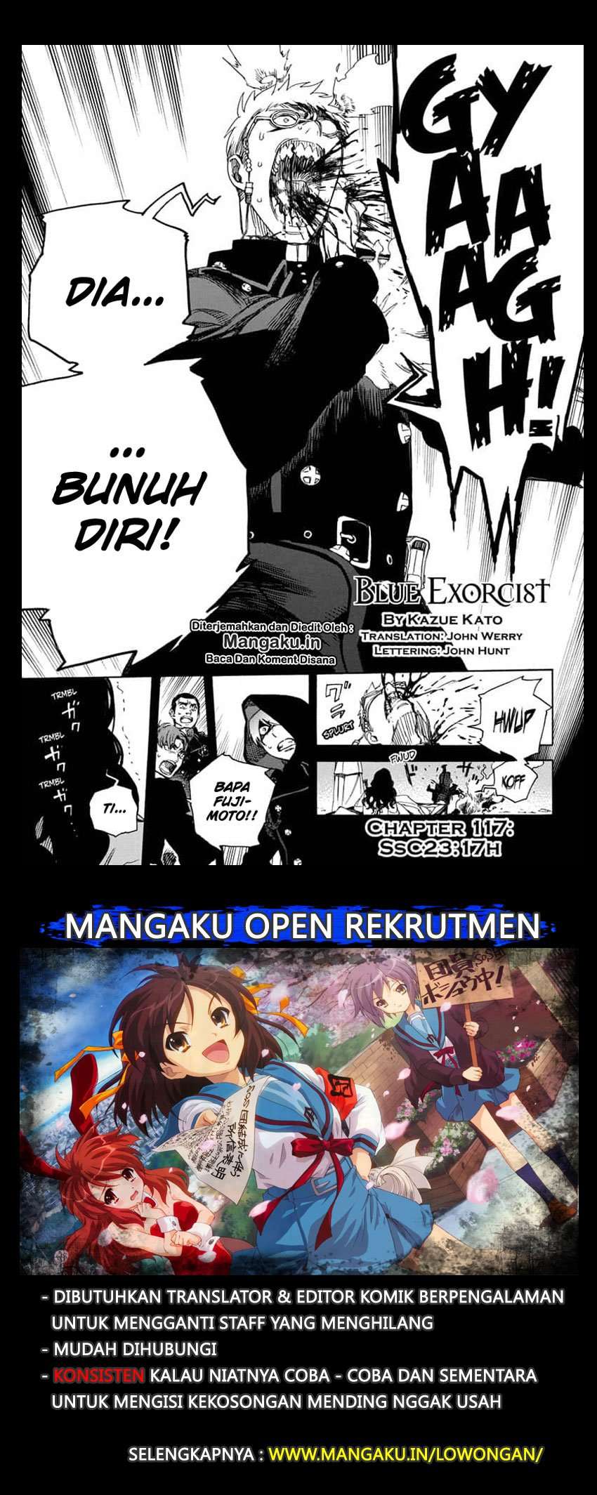 Manga Ao no Exorcist Chapter 117 gambar nomor 2