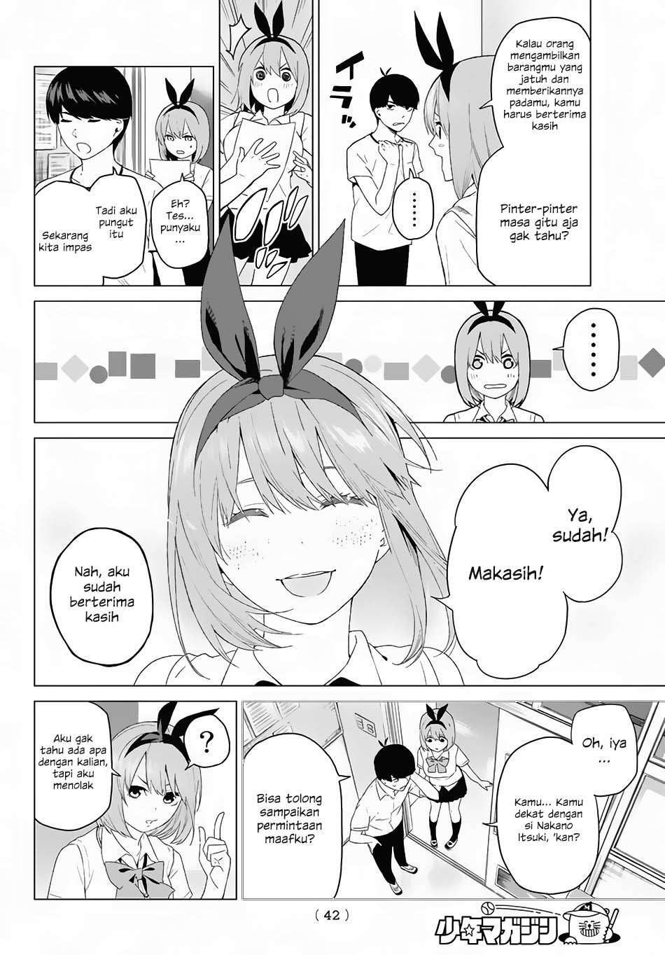 Go-toubun no Hanayome Chapter 1 Gambar 29