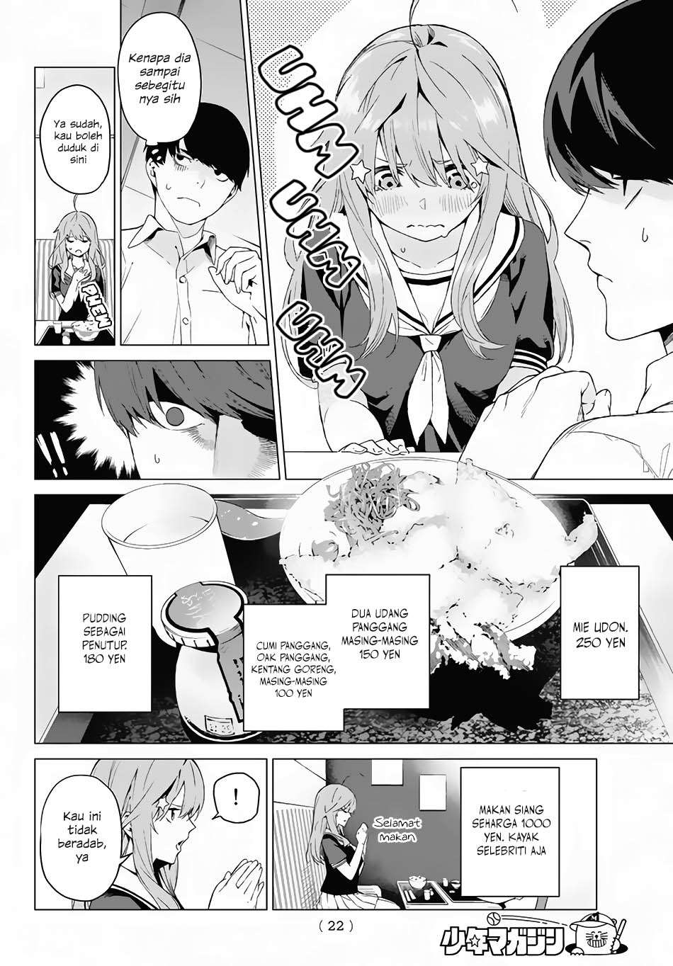 Go-toubun no Hanayome Chapter 1 Gambar 9