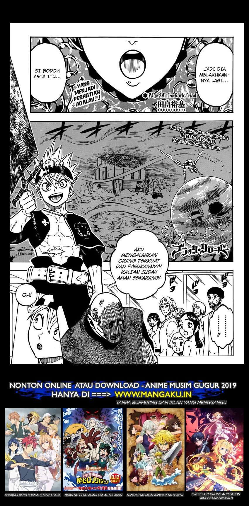 Manga Black Clover Chapter 231 gambar nomor 2