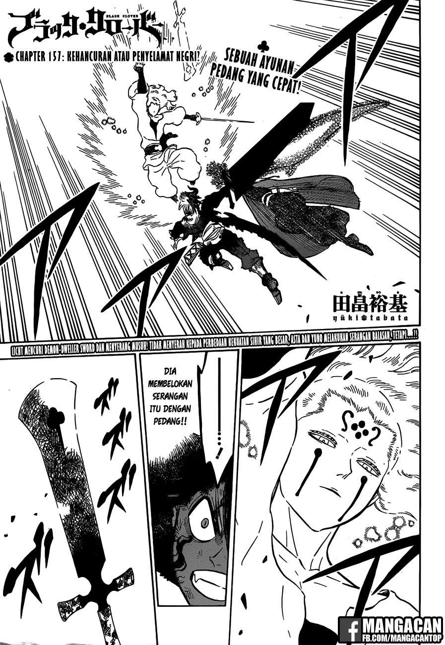 Komik Black Clover Chapter 157 gambar nomor 1