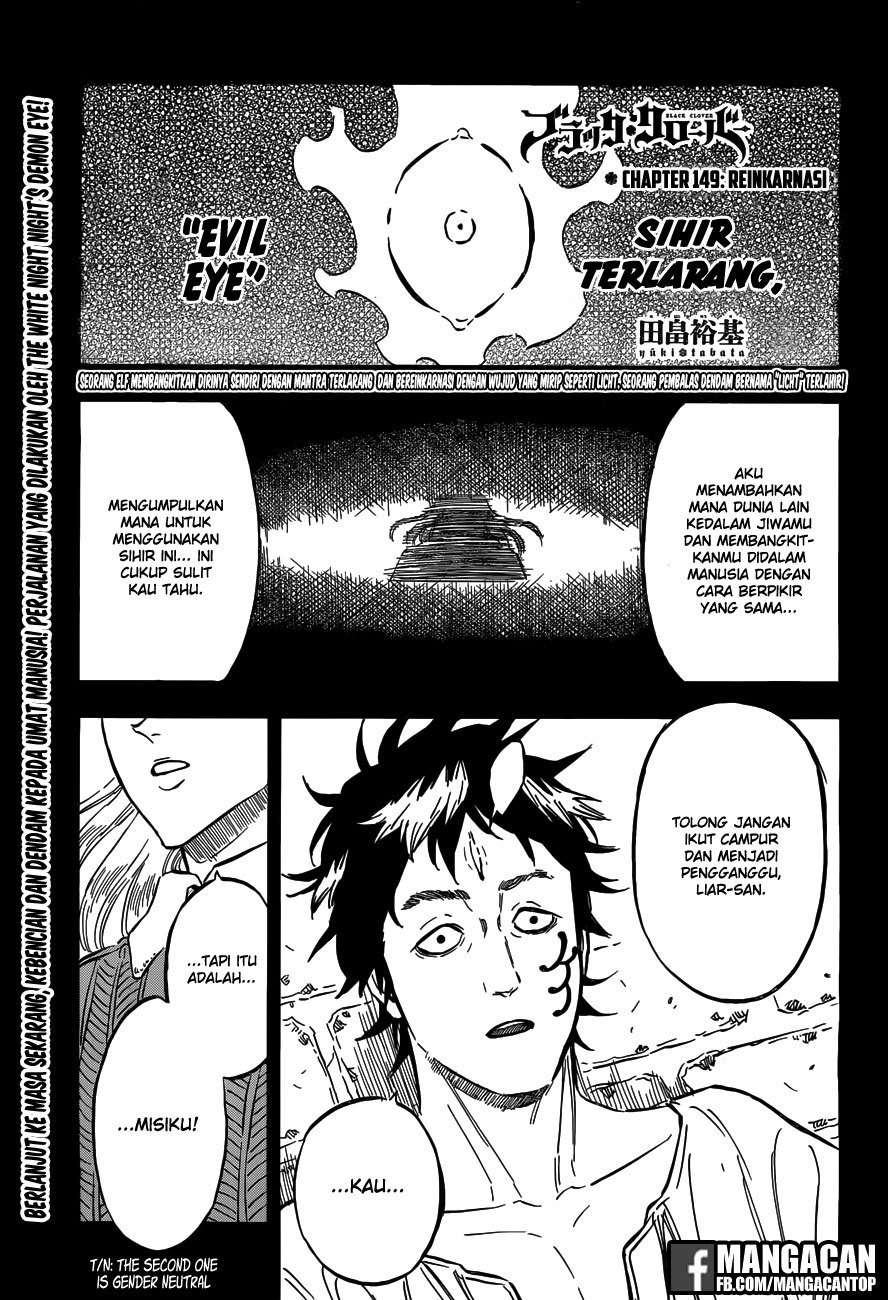 Komik Black Clover Chapter 149 gambar nomor 1