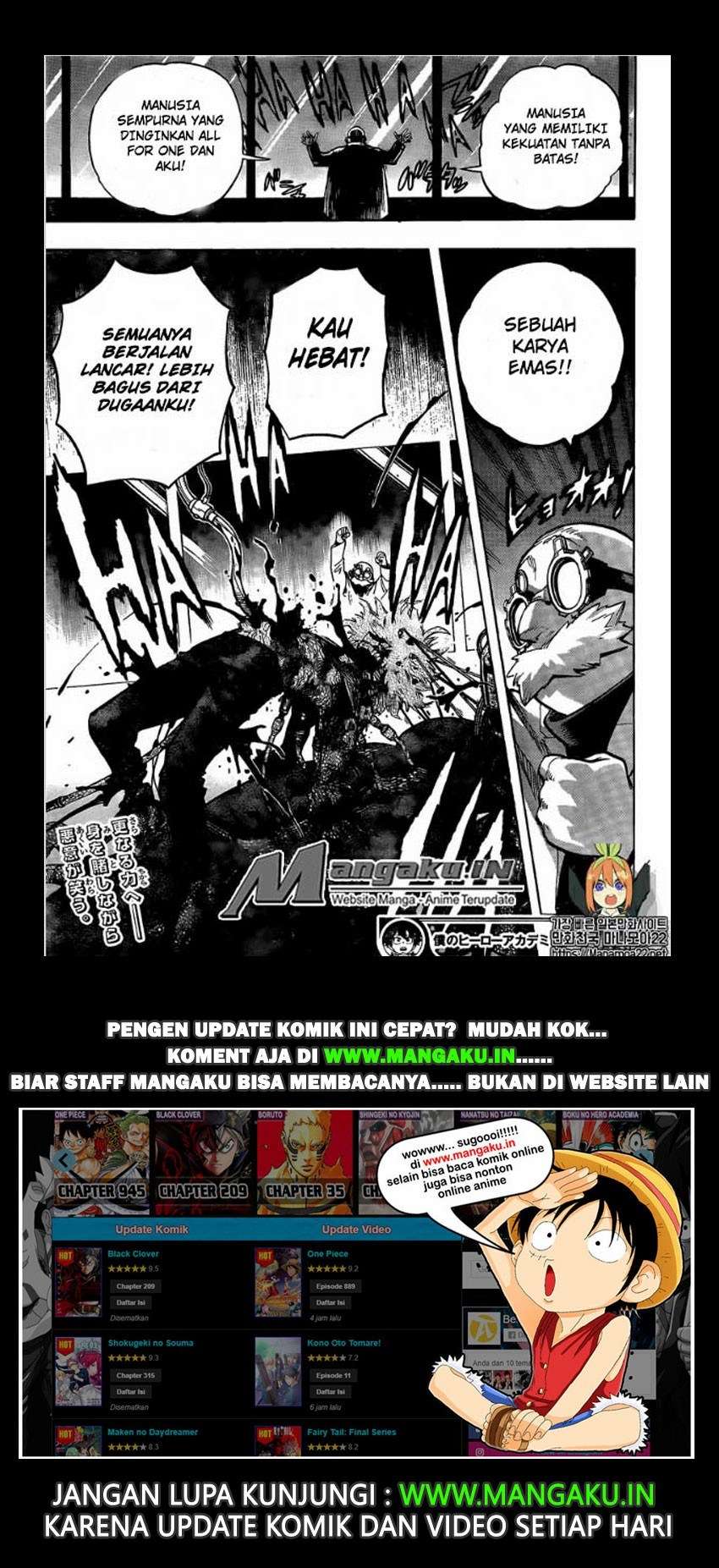 Boku no Hero Academia Chapter 255 Gambar 15