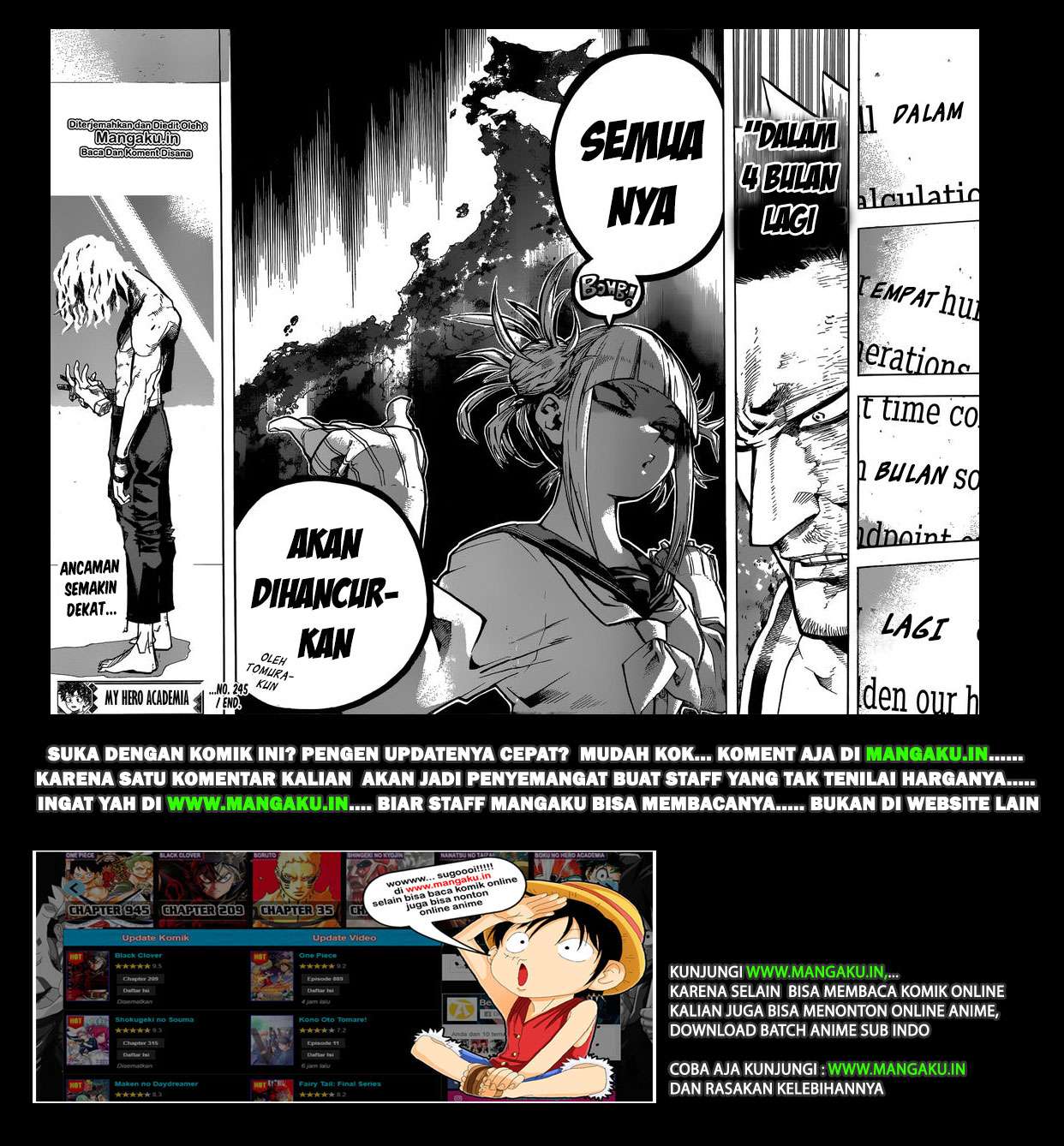 Boku no Hero Academia Chapter 245 Gambar 17