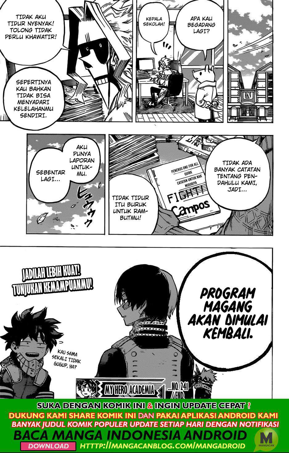Boku no Hero Academia Chapter 241 Gambar 17