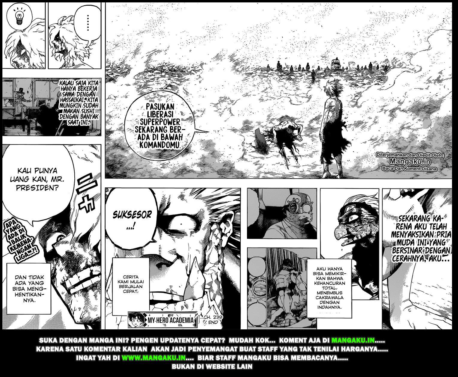 Boku no Hero Academia Chapter 239 Gambar 14