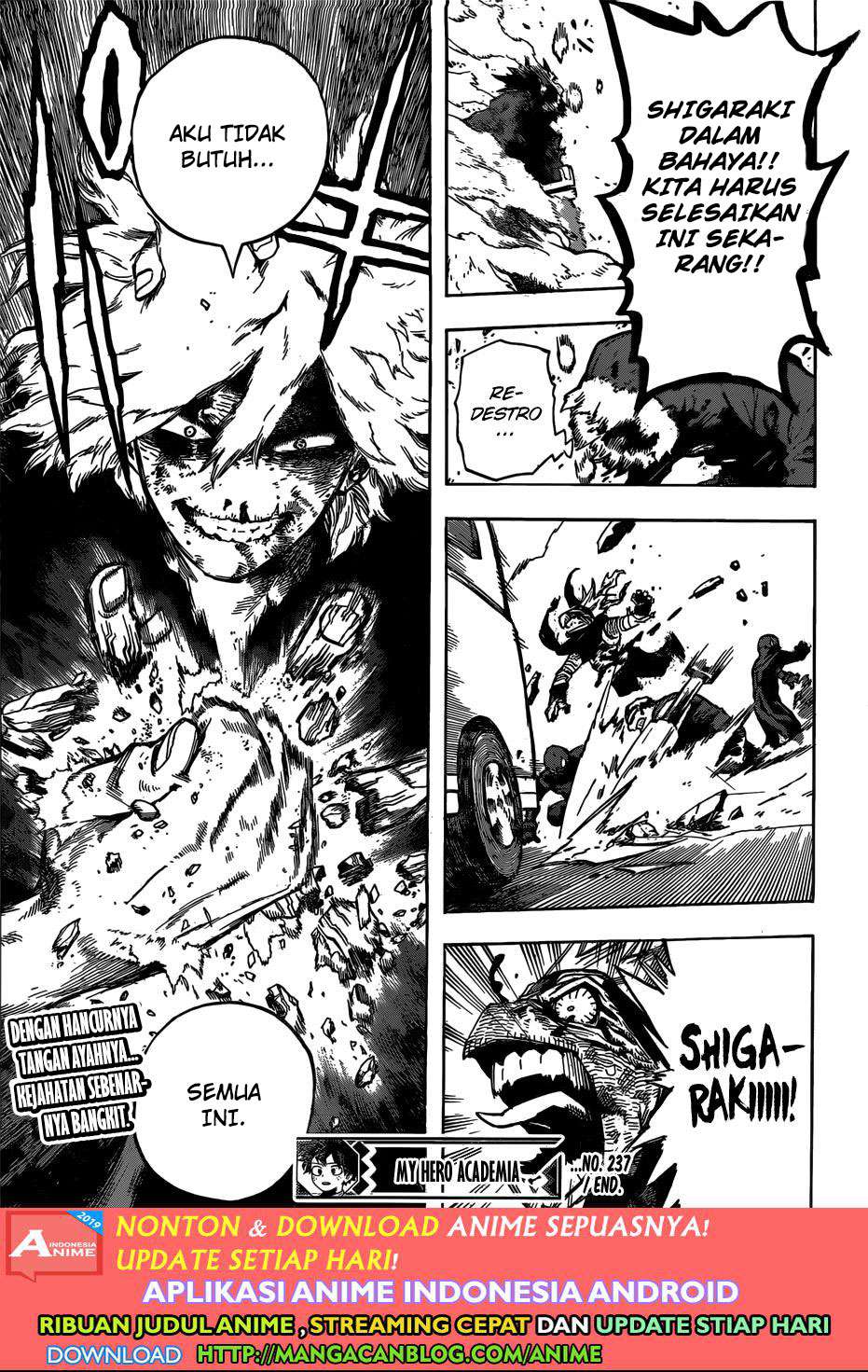Boku no Hero Academia Chapter 237 Gambar 15