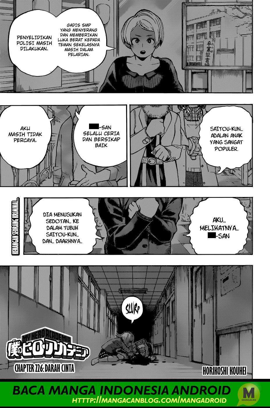 Komik Boku no Hero Academia Chapter 226 gambar nomor 1