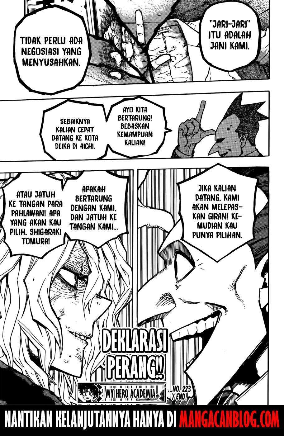 Boku no Hero Academia Chapter 223 Gambar 15