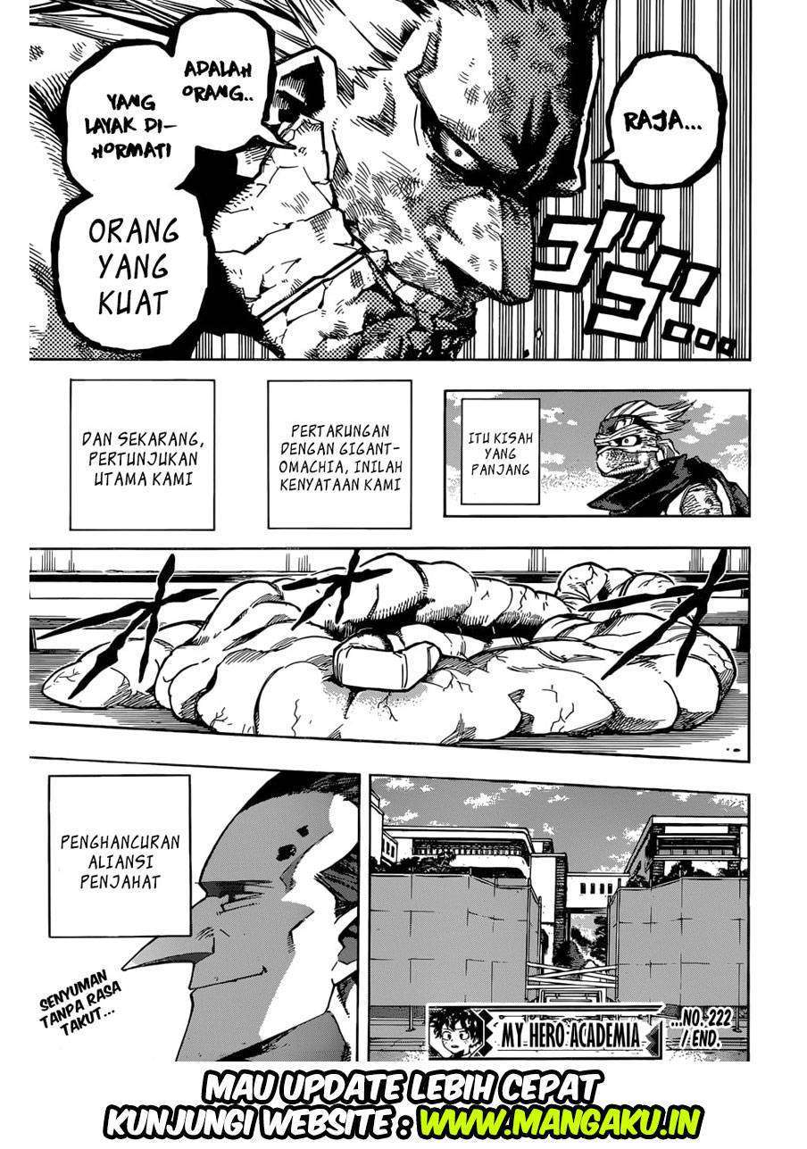 Boku no Hero Academia Chapter 222 Gambar 15