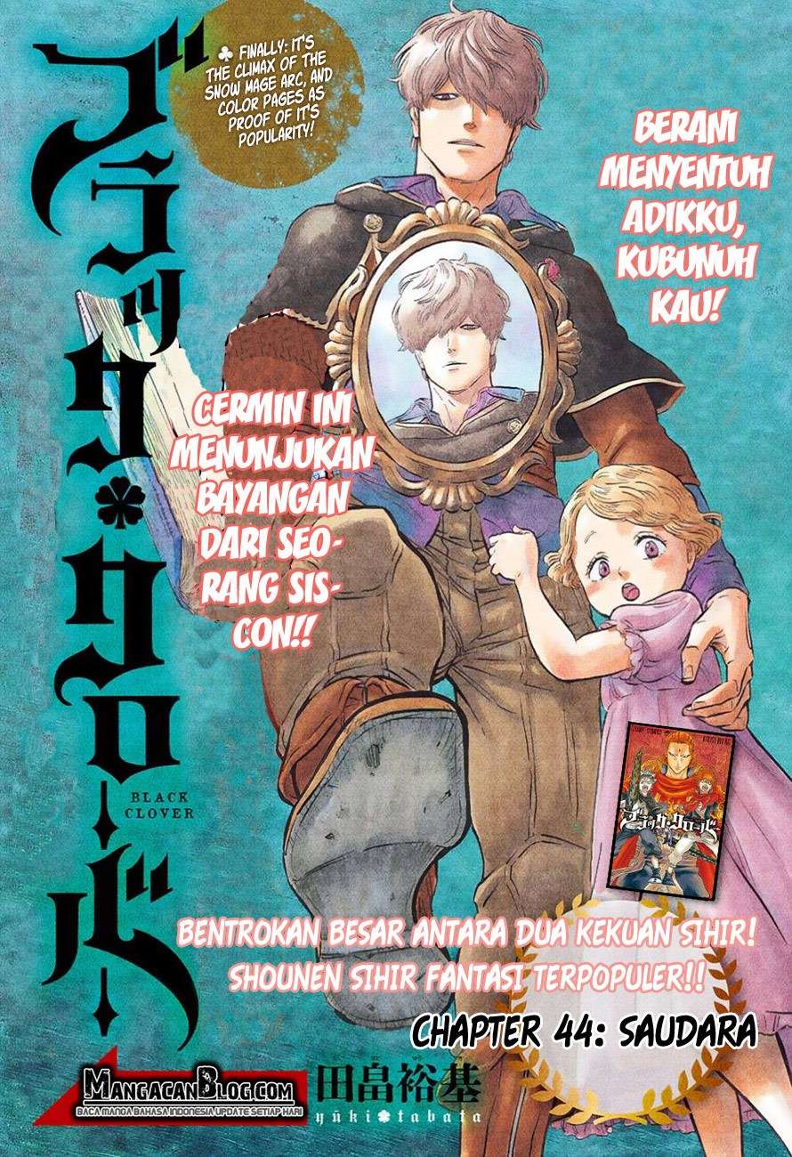 Komik Black Clover Chapter 44 gambar nomor 1