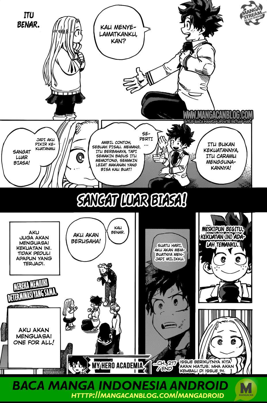 Boku no Hero Academia Chapter 217 Gambar 14